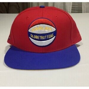 Harlem Globetrotters Hat Cap Red Snapback Rings & Crowns NWT Basketball